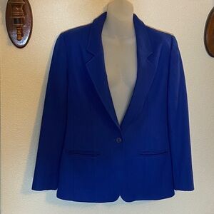 Pendleton Royal Blue Single-Button Tailored Blazer